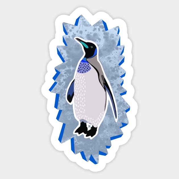 Penguin Sticker by Réka Sajó